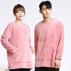 턴키 빅사이즈 극세사 융털 밍크 오버핏 수면 티셔츠 홈웨어 FW-3191