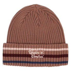 언더컨트롤 BEANIE FLORAL SCRIPT M STRIPE 모자