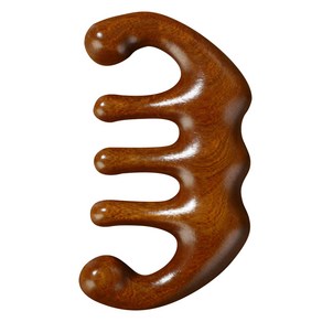 떼루와 다섯손가락 디자인 괄사 마사지 빗, 1개