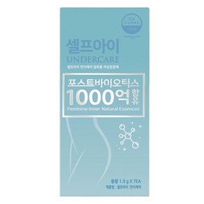 셀프아이언더케어 포스트바이오틱스 1000억 유산균 여성청결제 7p, 1개