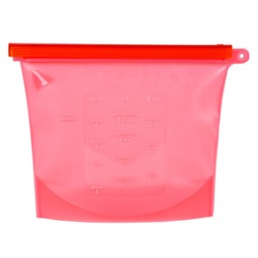 인블룸 실리콘 지퍼백 핑크 1000ml, 1개