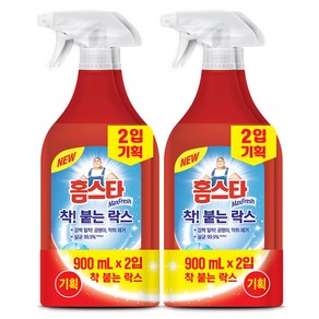 홈스타 맥스프래쉬 착 붙는 락스 스프레이, 900ml, 2개