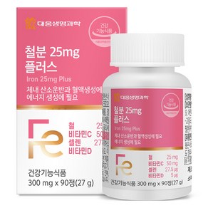 대웅생명과학 철분 25mg 플러스 27g