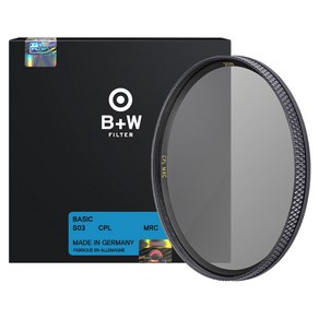 슈나이더크로이츠나흐 B+W CPL Basic 카메라 렌즈 필터 82mm, 1개