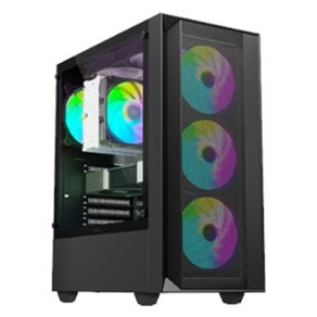 포유컴퓨터 2024 게임용 조립PC 라이젠5 라이젠 7000 시리즈 지포스 RTX 4060 Ti, 블랙, TR753246tiB, 1TB, 32GB, Fee DOS