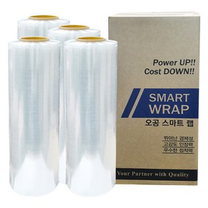 오공 스마트 스트레치필름 공업용 포장랩, 4개