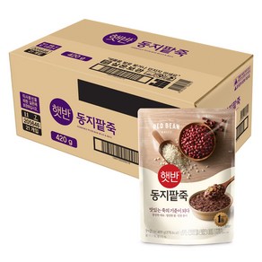 햇반 동지팥죽, 21개, 420g