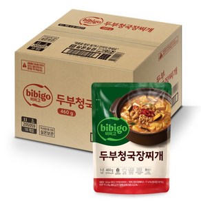 비비고 두부청국장찌개, 460g, 18개