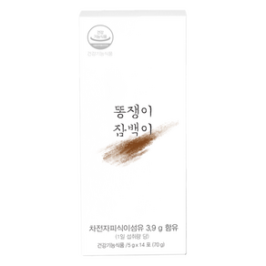 잠백이 똥쟁이 차전자피 식이섬유 14p, 70g, 1개