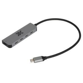 IX 5in1 C to C타입 USB 3.1 Gen2 10G PD 100W 멀티 허브 IX-U31HC5, 다크그레이, 1개