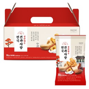 투데이넛 전국견과자랑 경산대추 30g, 30개