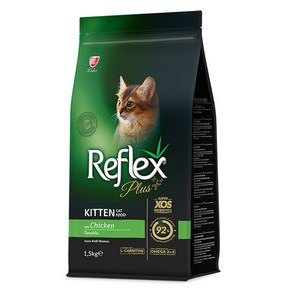 Reflex 키튼 고양이 플러스 건식사료, 닭, 1.5kg, 1개