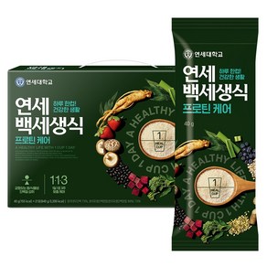 연세유업 백세생식 프로틴 케어, 40g, 21개