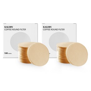 칼딘 모카포트 포터필터 여과지 더치커피기구 올 라운드 필터 브라운 56mm, 100개입, 2개