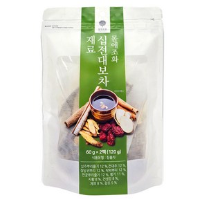 몸애조화 십전대보차 한방 재료 2p, 120g, 1개