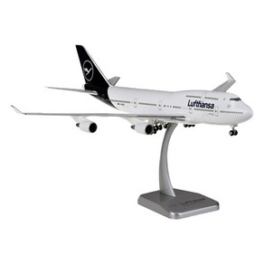 호간 1:200 B747-400 루프트 한자 비행기 모형 HG359662WH, 화이트, 1개