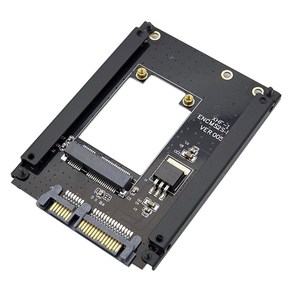 컴스마트 SATA 변환 컨버터 mSATA to SATA 22P SSD 스틸 가이드 2.5형, 1개, NB558