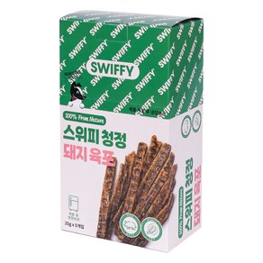 스위피 반려동물 청정 돼지 육포 5p, 혼합맛(돼지/시금치), 125g, 1개