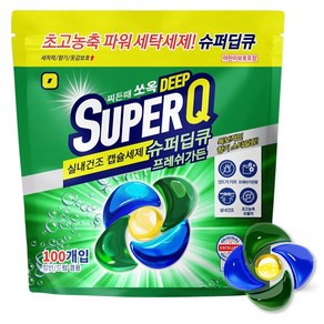 갓성비 캡슐세제 슈퍼딥큐 프레쉬가든향, 100개입, 1개