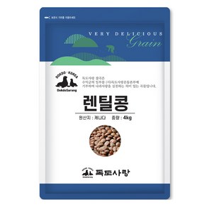 독도사랑 렌틸콩, 4kg, 1개