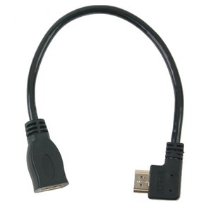 컴스 HDMI 연장 케이블 HDMI 꺾임 NA654, 1개, 30cm