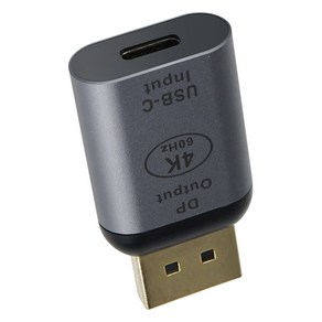 컴스 USB 3.1 Type C to 디스플레이포트 4K@60Hz UHD 변환 컨버터, 1개