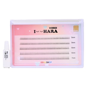아이하라 언더 인조 속눈썹 5~7mm, 1개, 블랙
