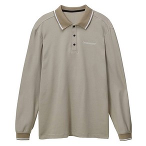 고스피어 남성용 TWO TONE COLLAR LONG SLEEVE POLO SHIRT PM2FLT06