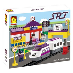 옥스포드 SRT 기차블록 2822 114p, 혼합색상, 1개