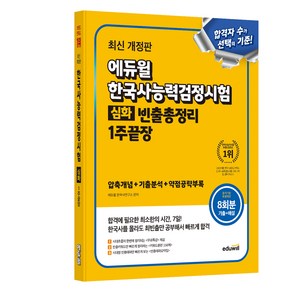 에듀윌 한국사능력검정시험 빈출 총정리 1주끝장 심화 최신 개정판, 에듀윌 한국사교육연구소