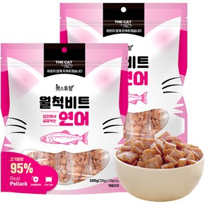 더캣 캣스토랑 월척비트 고양이 간식, 300g, 2개, 연어맛