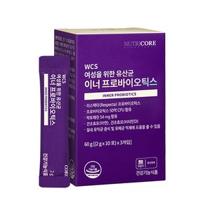 뉴트리코어 여성을 위한 유산균 이너 프로바이오틱스, 1개, 60g