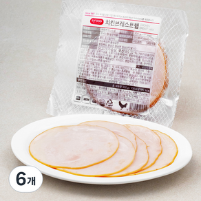 에쓰푸드 치킨브레스트햄, 300g, 6개