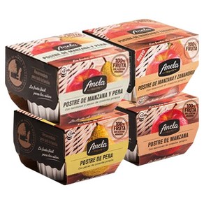 아넬라 생과일 디저트 스타트 B 패키지 100g x 2p x 4종 세트, 혼합맛(사과/배) + 사과 + 당근 + 배, 1세트, 200g