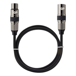 HDTOP 국산 XLR 암 to XLR 수 연장 케이블, HT-TP361-1M, 혼합색상