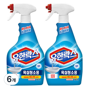 유한락스 욕실청소용 세정제, 750ml, 6개