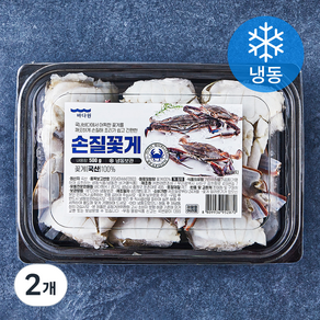 바다원 국내산 손질꽃게 (냉동), 500g, 2개