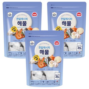 해표 한알레시피 해물, 140g, 3개