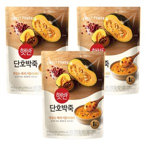 햇반 단호박죽, 420g, 3개