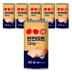 식자재왕 런천미트 햄, 1.8kg, 6개