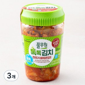 풀무원 톡톡 전라도식 썰은김치 용기형, 400g, 3개