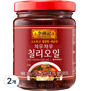 이금기 치우챠우 칠리오일, 205g, 2개