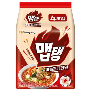 맵탱 마늘조개라면 110g, 4개