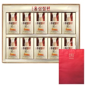 천제명홍삼 홍삼 절편 설 선물세트 + 쇼핑백, 20g, 1개