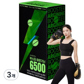 뉴트립 부스터 아르기닌 6500 25 g*15포, 3개, 375g