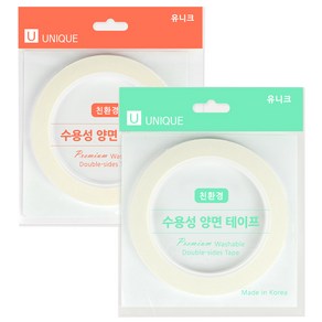 유니크타임 유니크 수용성 양면 수선 테이프 5mm + 테이프 8mm