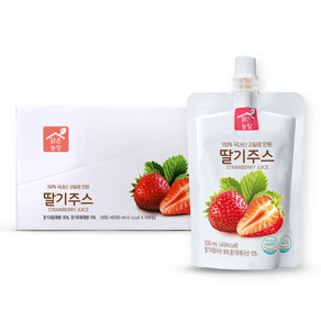 맑은농장 딸기주스, 100ml, 10개