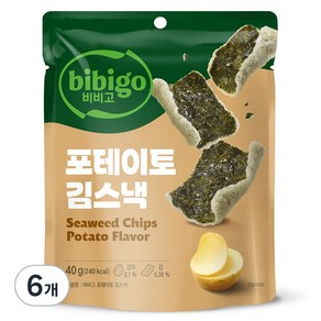 비비고 칩포테이토, 40g, 6개