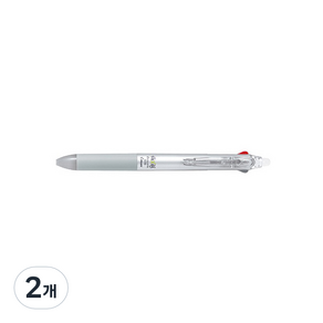 파이롯트 프릭션 2색 2C 볼펜 0.38mm, 실버, 2개