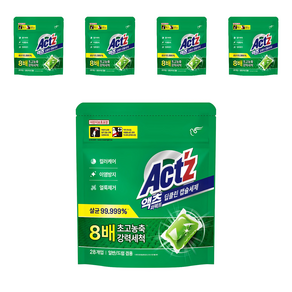 액츠 퍼펙트 딥클린 캡슐세제, 28개입, 5개
